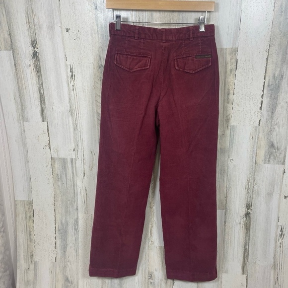Yves Saint Laurent Sportswear Vintage Corduroy Pants Mens 29 Burgundy Maroon - Picture 4 of 11